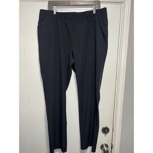UNDER ARMOUR Showdown Stretch Black‎ Performance Flat Front Golf Pants 38 x 30